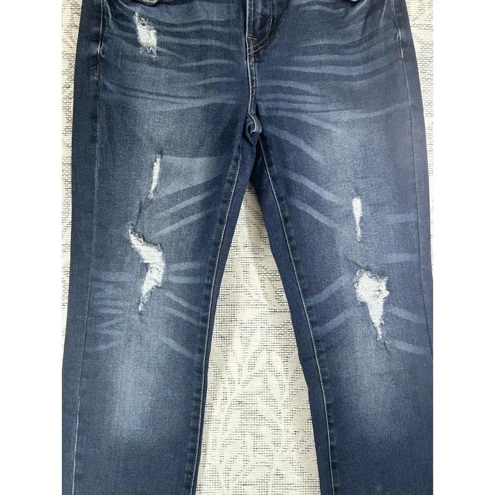 Aeropostale Skinny Jeans Men's Size 32 x 32 Medium Blue Wash Distressed Mid-Rise